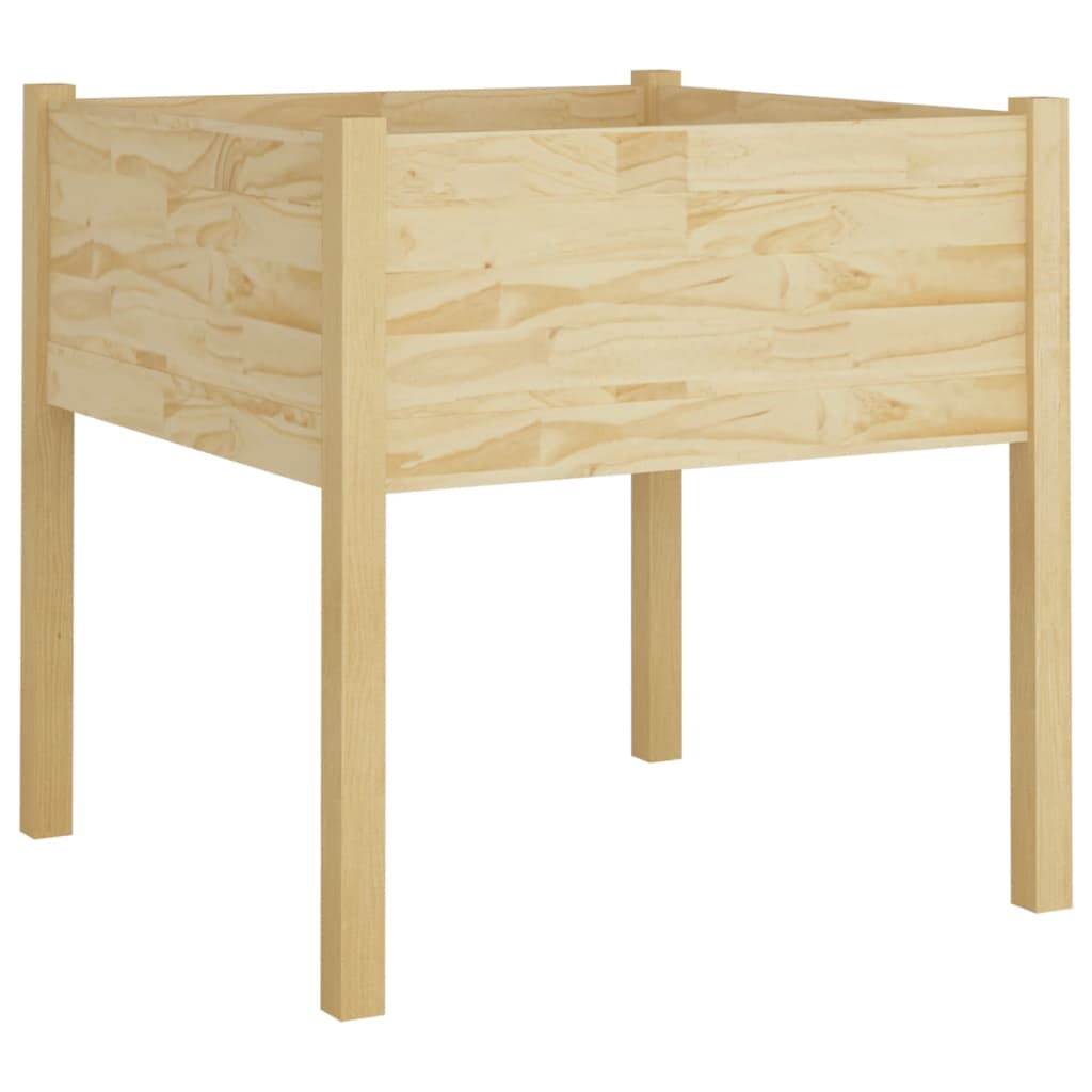 Puutarhan kukkalaatikko 70x70x70 cm täysi mänty - Sisustajankoti.fi