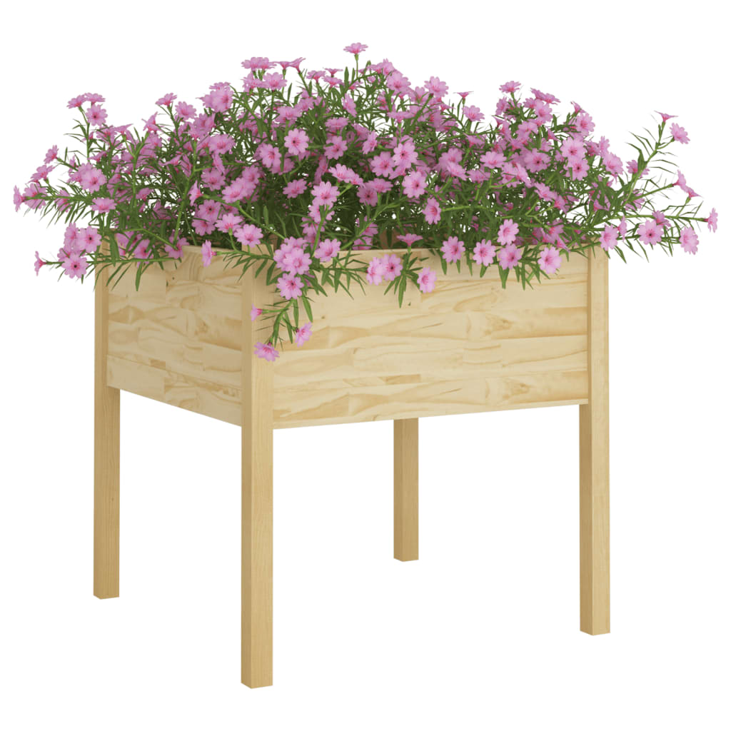 Puutarhan kukkalaatikko 70x70x70 cm täysi mänty - Sisustajankoti.fi