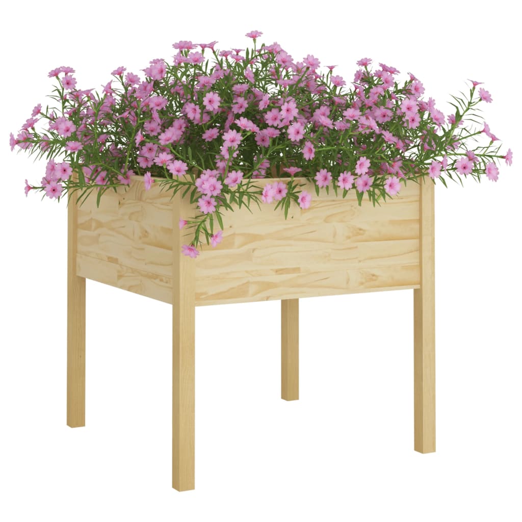 Puutarhan kukkalaatikot 2 kpl 70x70x70 cm täysi mänty - Sisustajankoti.fi