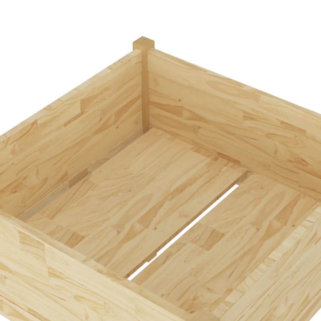 Puutarhan kukkalaatikot 2 kpl 70x70x70 cm täysi mänty - Sisustajankoti.fi