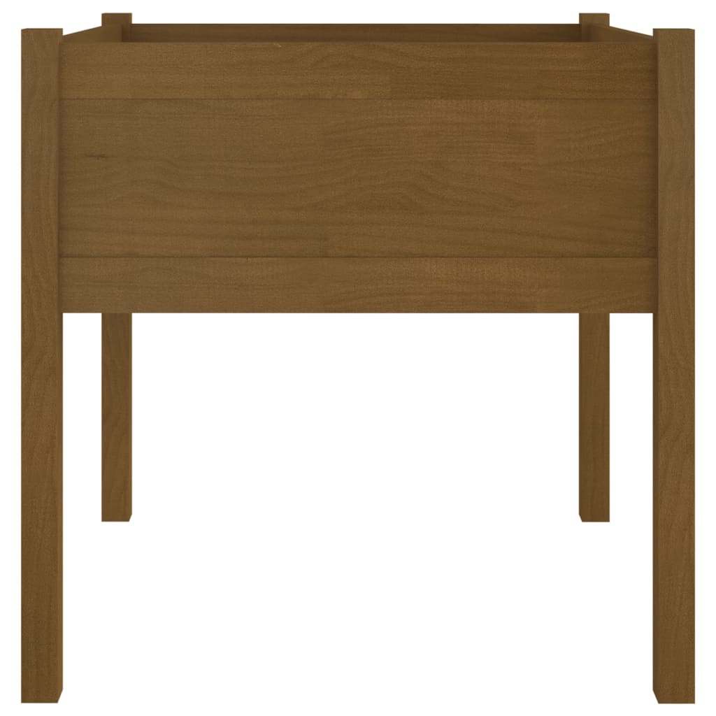 Puutarhan kukkalaatikot 2 kpl hunajanruskea 70x70x70 cm mänty - Sisustajankoti.fi