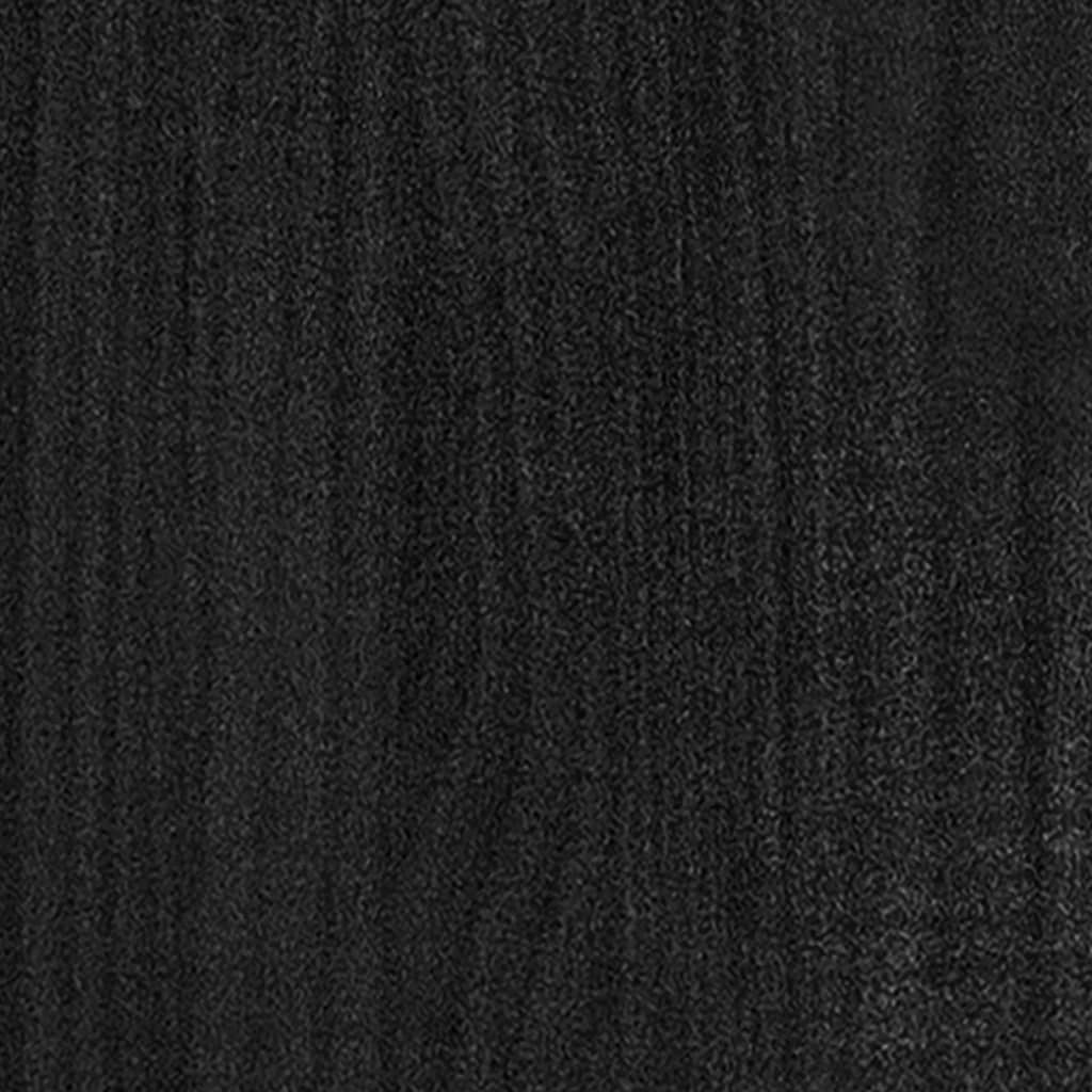 Puutarhan kukkalaatikot 2 kpl musta 70x70x70 cm täysi mänty - Sisustajankoti.fi