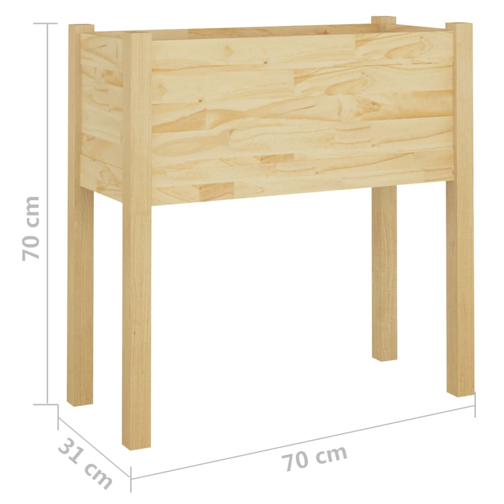 Puutarhan kukkalaatikko 70x31x70cm täysi mänty - Sisustajankoti.fi
