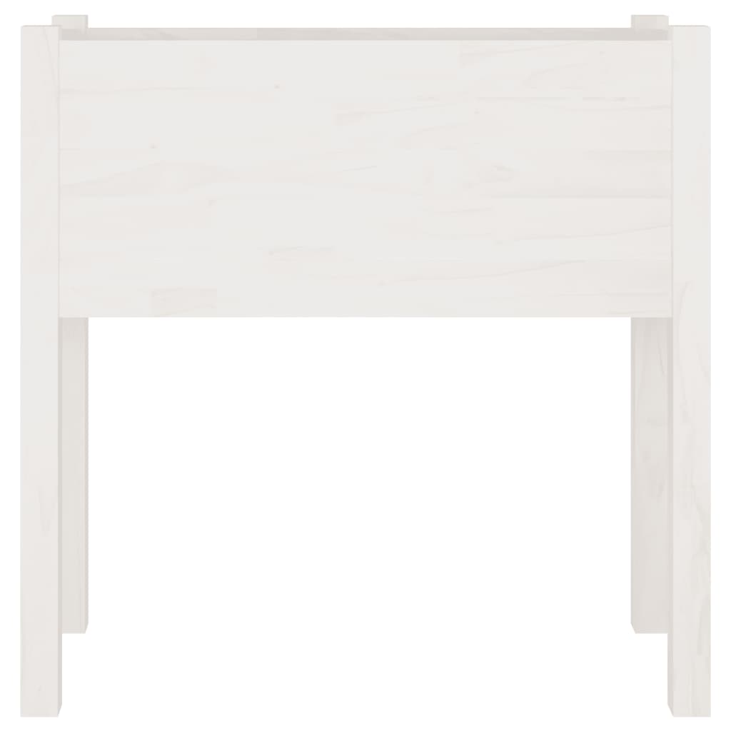 Puutarhan kukkalaatikko valkoinen 70x31x70cm täysi mänty - Sisustajankoti.fi