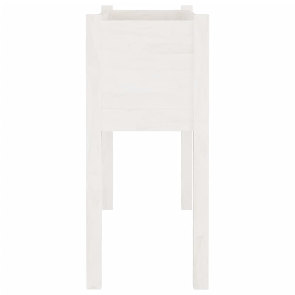 Puutarhan kukkalaatikot 2 kpl valkoinen 70x31x70cm täysi mänty - Sisustajankoti.fi