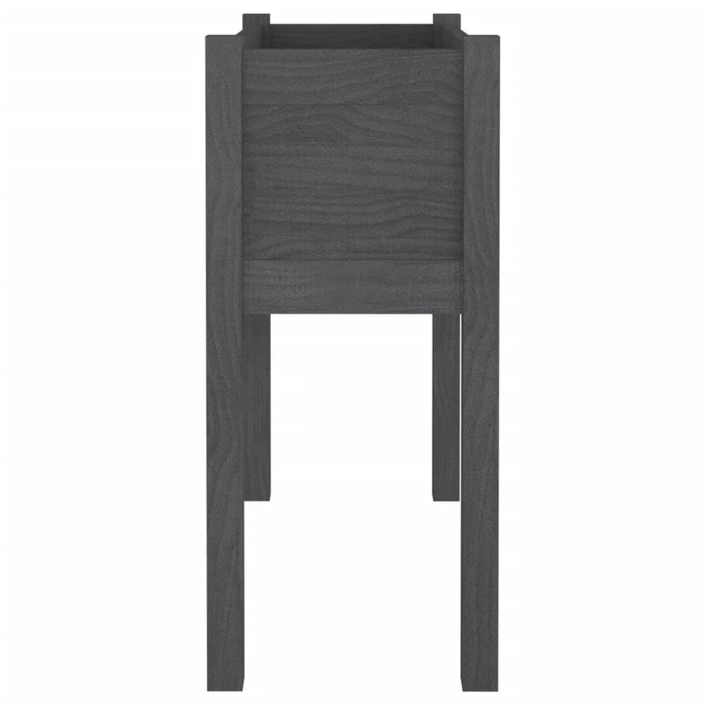 Puutarhan kukkalaatikko harmaa 70x31x70cm täysi mänty - Sisustajankoti.fi