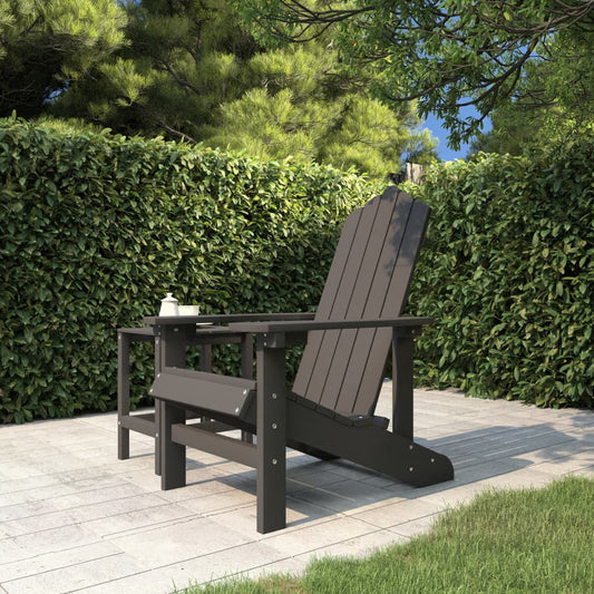 Adirondack puutarhatuoli HDPE antrasiitti - Sisustajankoti.fi