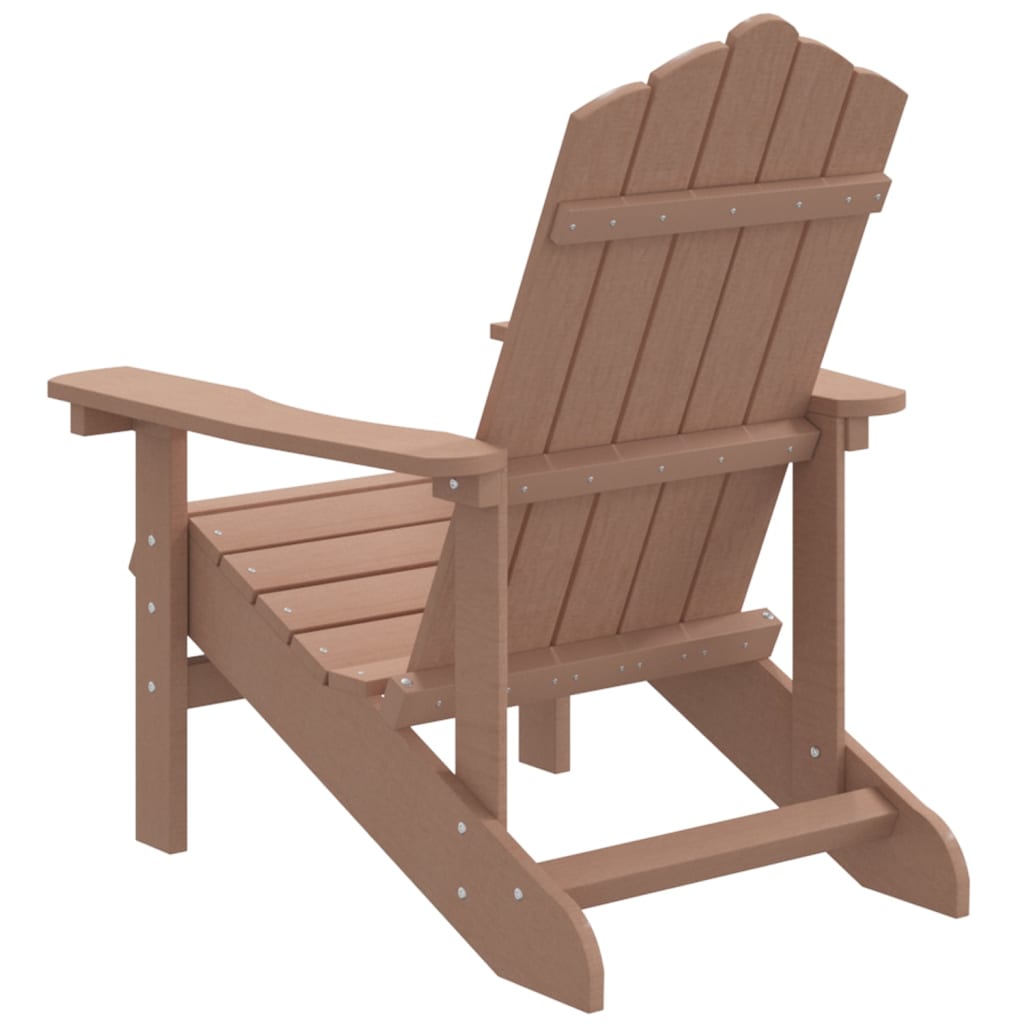 Adirondack puutarhatuoli HDPE ruskea - Sisustajankoti.fi