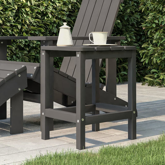 Adirondack puutarhapöytä antrasiitti 38x38x46 cm HDPE - Sisustajankoti.fi