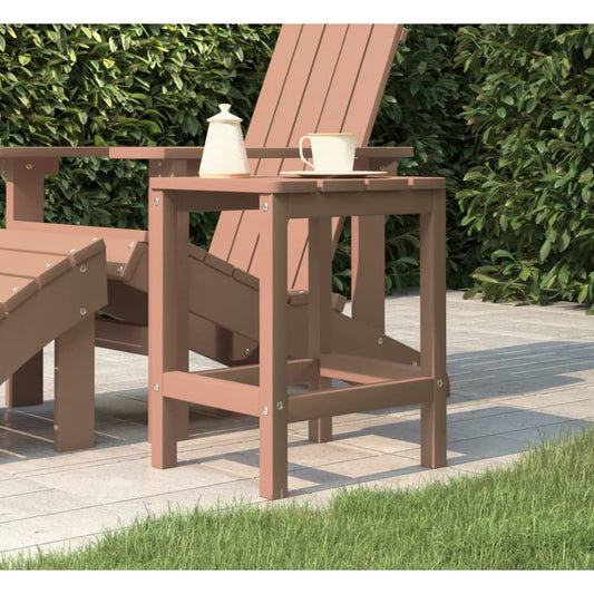 Adirondack puutarhapöytä ruskea 38x38x46 cm HDPE - Sisustajankoti.fi