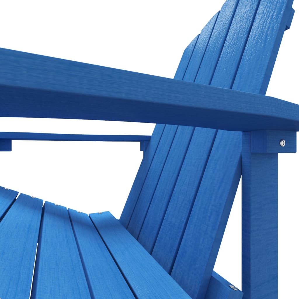 Adirondack puutarhatuoli jalkajakkaralla HDPE vedensininen - Sisustajankoti.fi