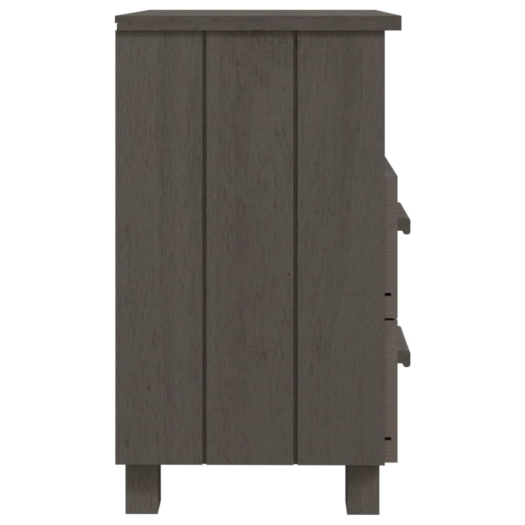 Yöpöydät 2 kpl vaaleanharmaa 40x35x62 täysi mänty - Sisustajankoti.fi