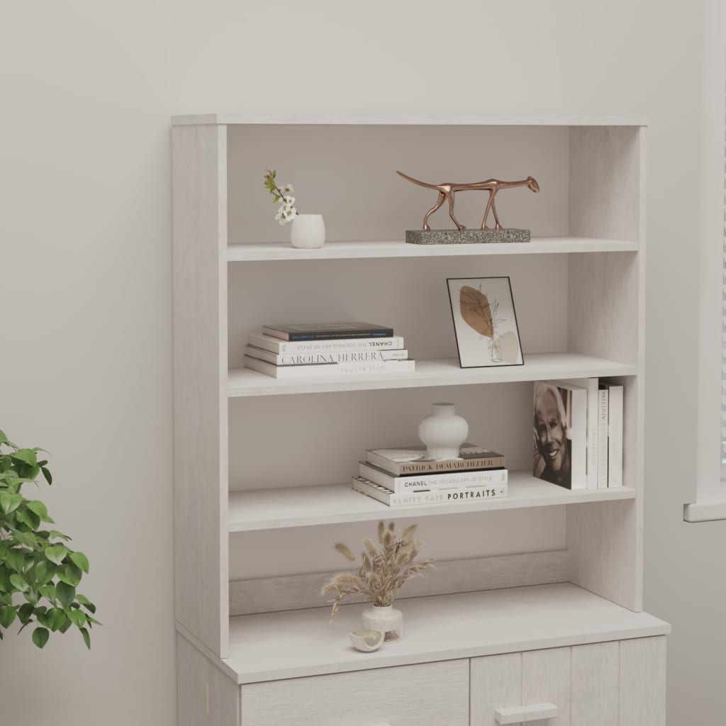 Yläosa senkille valkoinen 90x30x100 cm täysi mänty - Sisustajankoti.fi