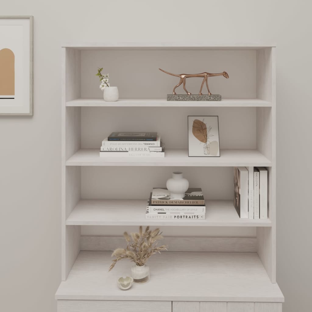 Yläosa senkille valkoinen 90x30x100 cm täysi mänty - Sisustajankoti.fi