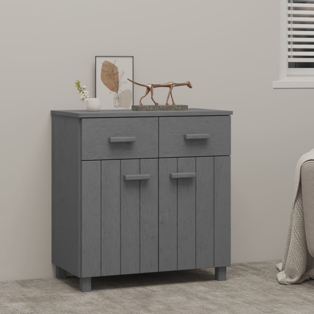 Senkki tummanharmaa 79x40x80 cm täysi mänty - Sisustajankoti.fi