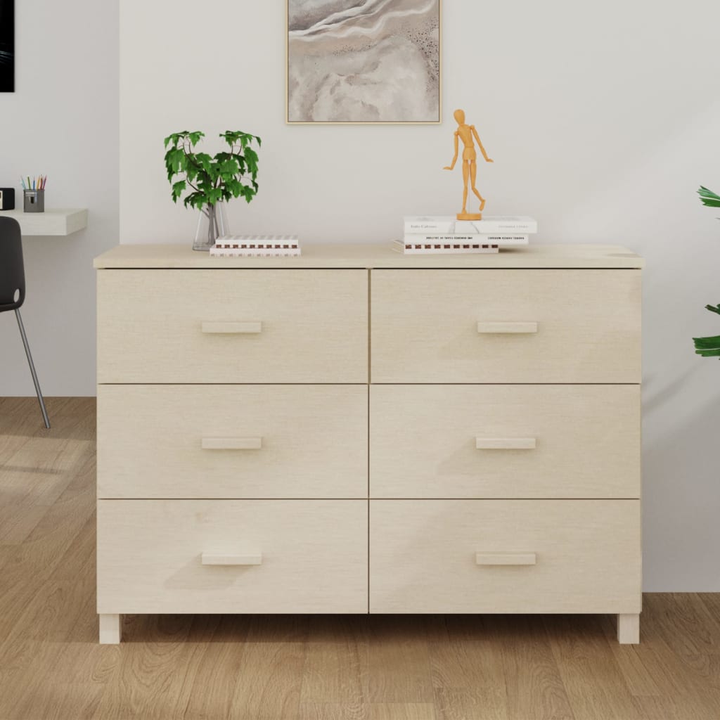 Senkki hunajanruskea 113x40x80 cm täysi mänty - Sisustajankoti.fi