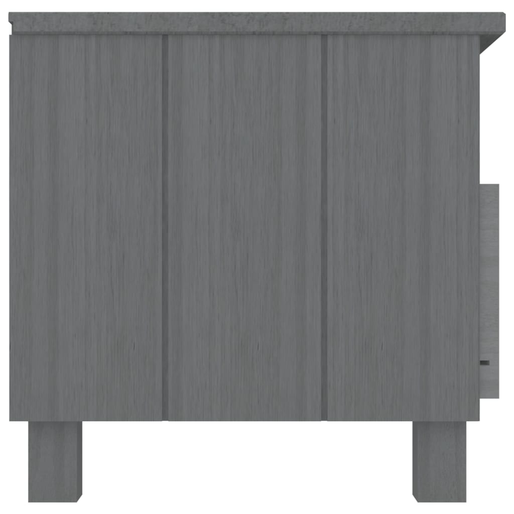 TV-taso HAMAR tummanharmaa 106x40x40 cm täysi mänty - Sisustajankoti.fi