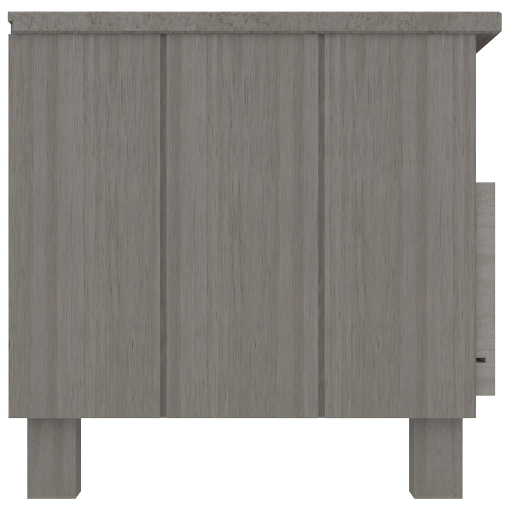 TV-taso HAMAR vaaleanharmaa 106x40x40 cm täysi mänty - Sisustajankoti.fi