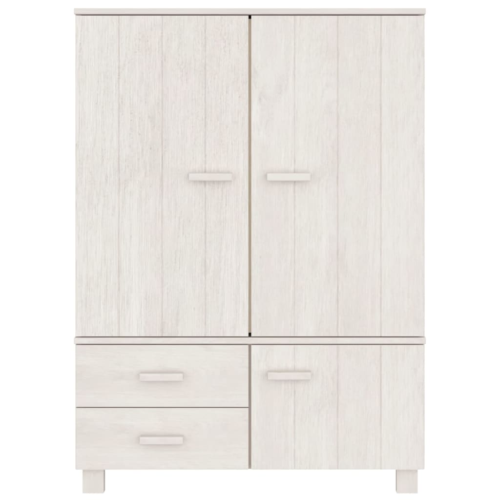 Vaatekaappi valkoinen 99x45x137 cm täysi mänty - Sisustajankoti.fi