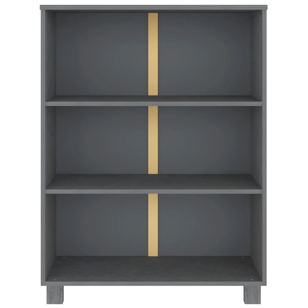 Kirjahylly HAMAR tummanharmaa 85x35x112 cm täysi mänty - Sisustajankoti.fi