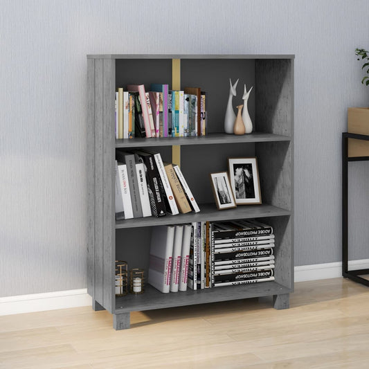 Kirjahylly HAMAR tummanharmaa 85x35x112 cm täysi mänty - Sisustajankoti.fi
