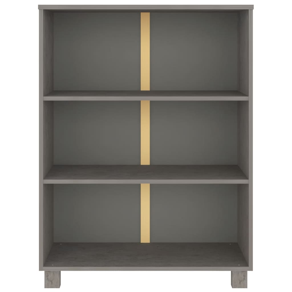 Kirjahylly HAMAR vaaleanharmaa 85x35x112 cm täysi mänty - Sisustajankoti.fi