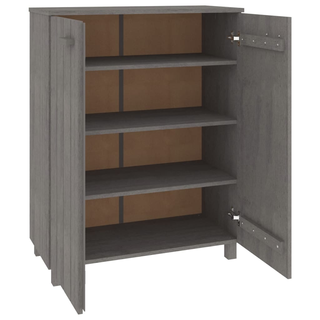 Kenkäkaappi HAMAR vaaleanharmaa 85x40x108 cm täysi mänty - Sisustajankoti.fi