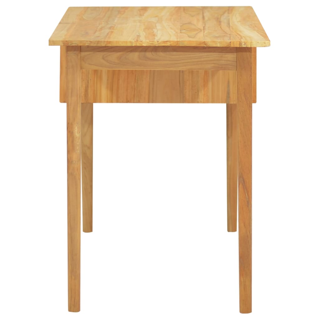Työpöytä 2 vetolaatikolla 110x52x75 cm täysi tiikki - Sisustajankoti.fi
