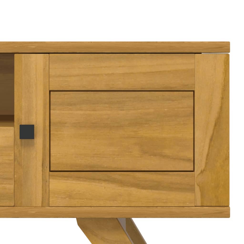 TV-taso 110x30x50 cm täysi tiikki - Sisustajankoti.fi
