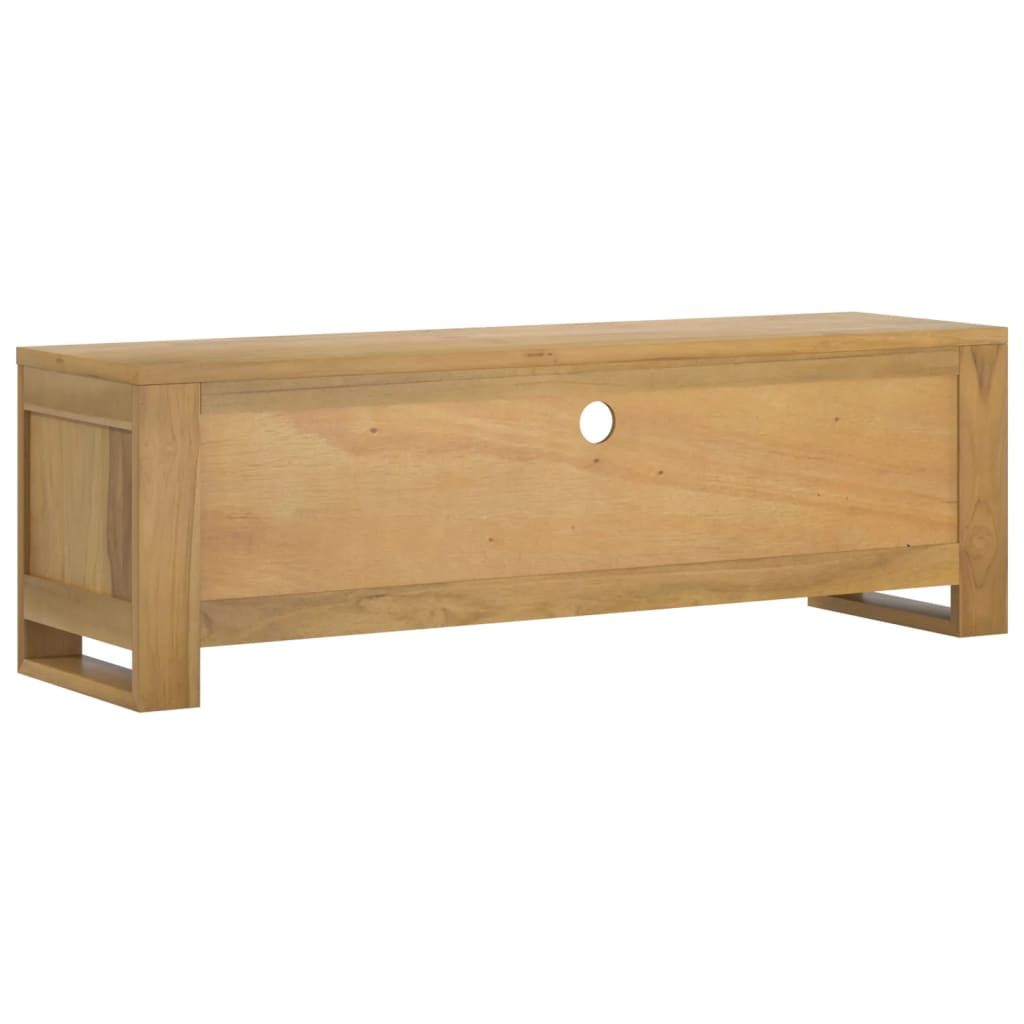 TV-taso 110x30x35 cm täysi tiikki - Sisustajankoti.fi