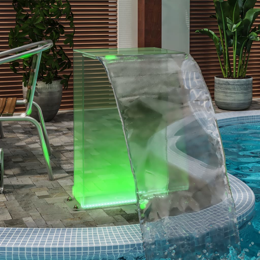 Uima-altaan suihkulähde RGB LED-valot, liitinsarja akryyli 51cm - Sisustajankoti.fi