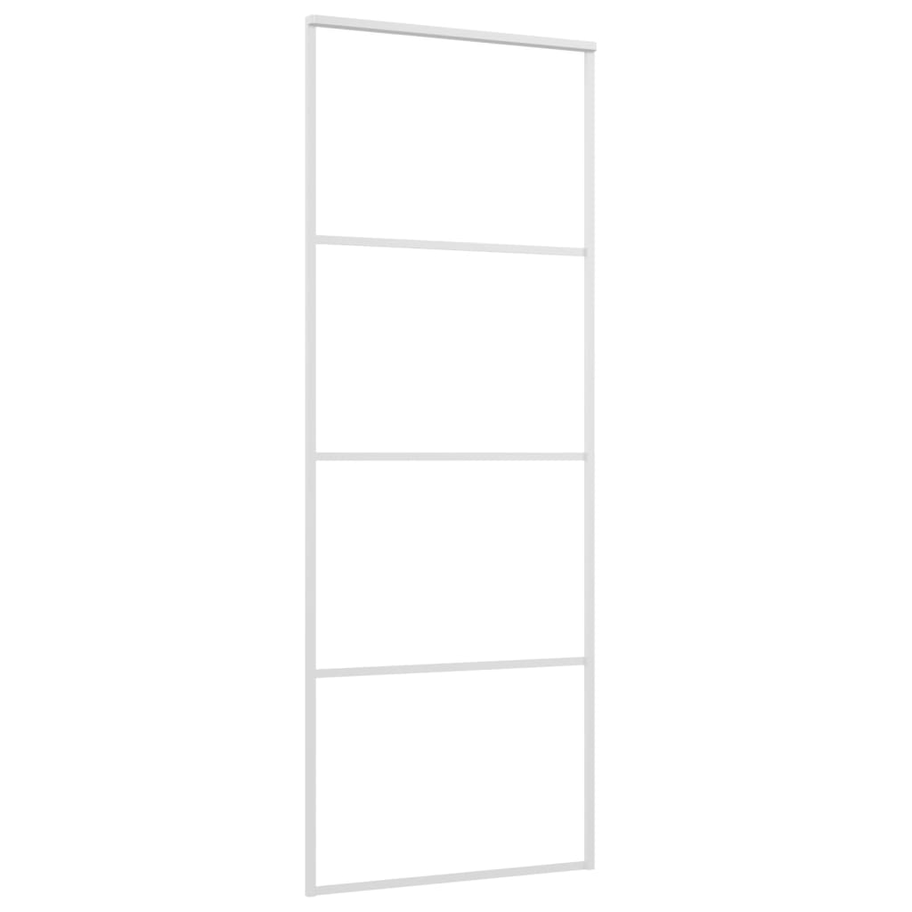 Liukuovi ESG-huurrelasi ja alumiini 76x205 cm valkoinen - Sisustajankoti.fi