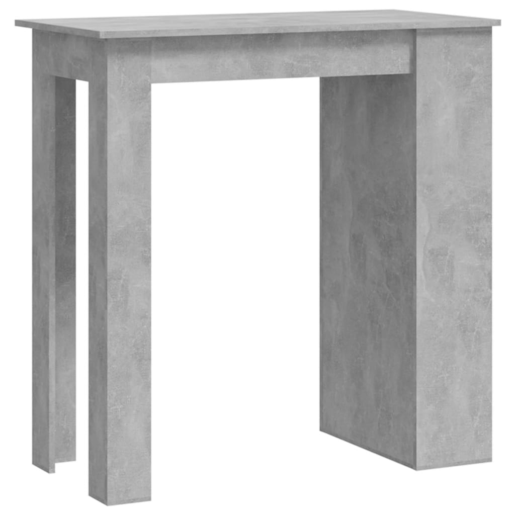 Baaripöytä säilytystelineellä betoninharmaa 102x50x103,5 cm - Sisustajankoti.fi