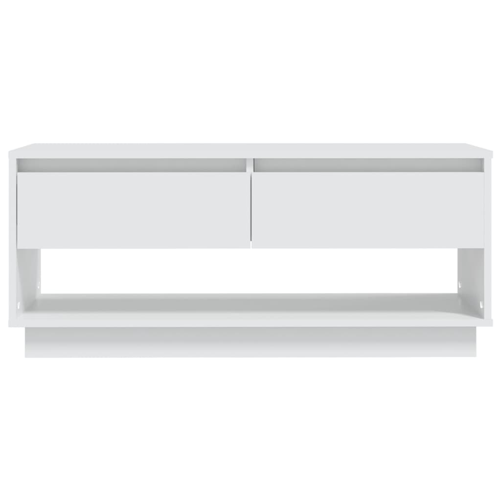 TV-taso valkoinen 102x41x44 cm lastulevy - Sisustajankoti.fi