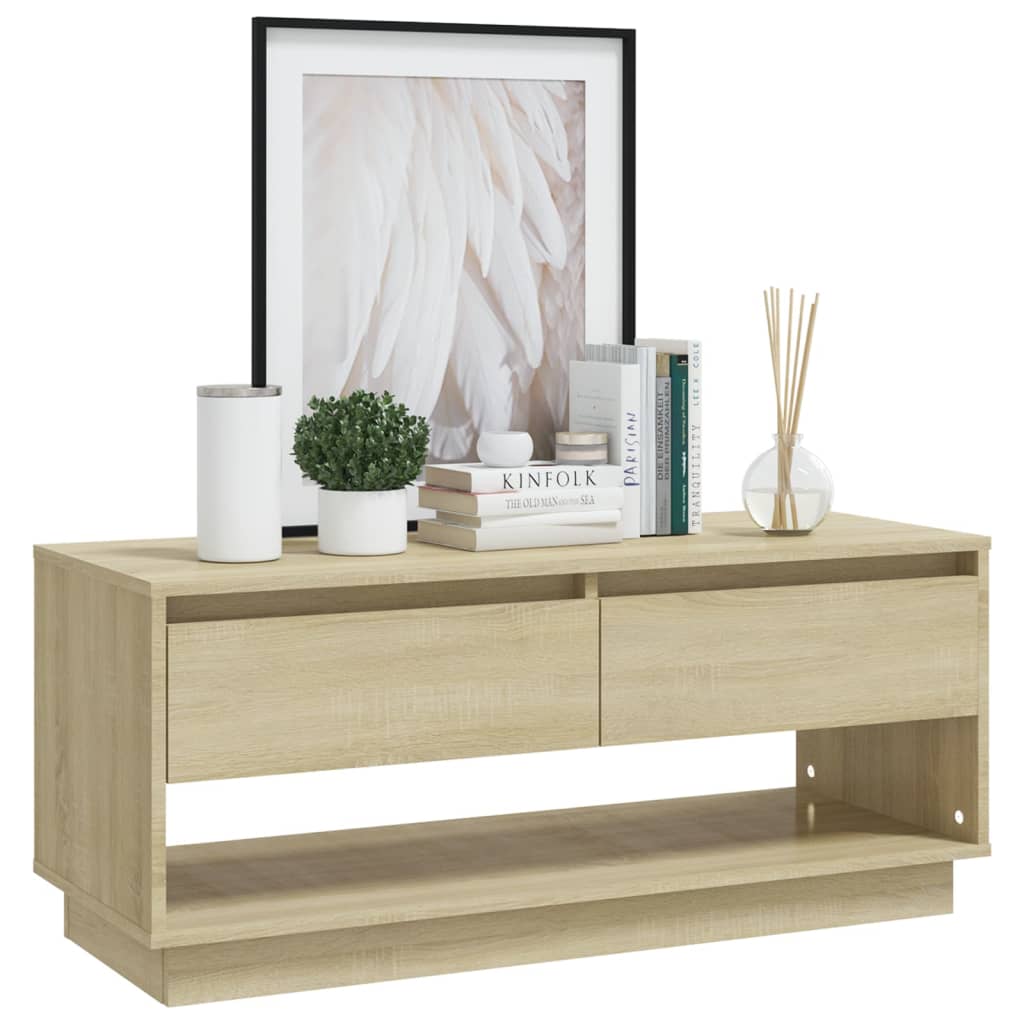 TV-taso Sonoma-tammi 102x41x44 cm lastulevy - Sisustajankoti.fi