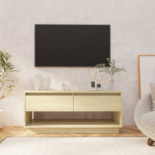 TV-taso Sonoma-tammi 102x41x44 cm lastulevy - Sisustajankoti.fi