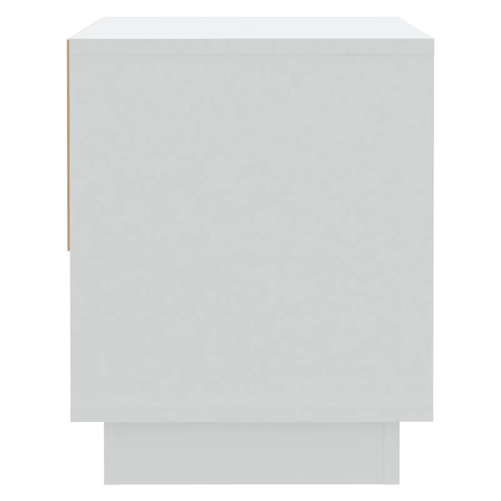 Yöpöydät 2 kpl valkoinen 45x34x44 cm lastulevy - Sisustajankoti.fi