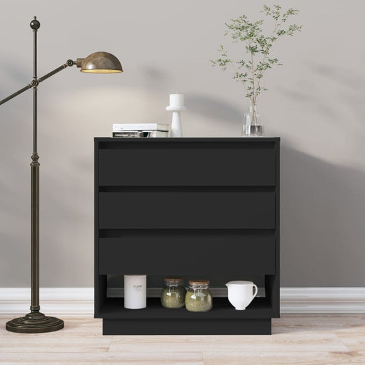 Senkki musta 70x41x75 cm lastulevy - Sisustajankoti.fi