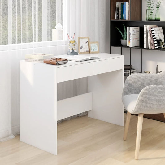 Työpöytä valkoinen 101x50x76,5 cm lastulevy - Sisustajankoti.fi