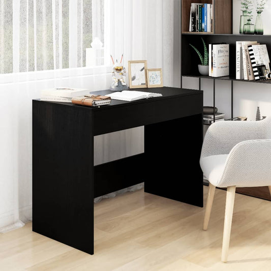 Työpöytä musta 101x50x76,5 cm lastulevy - Sisustajankoti.fi