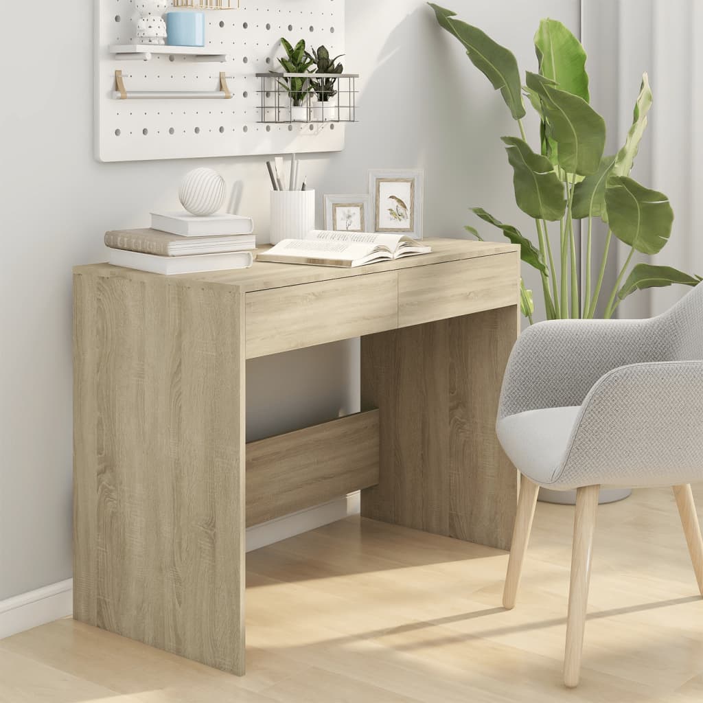 Työpöytä Sonoma-tammi 101x50x76,5 cm lastulevy - Sisustajankoti.fi