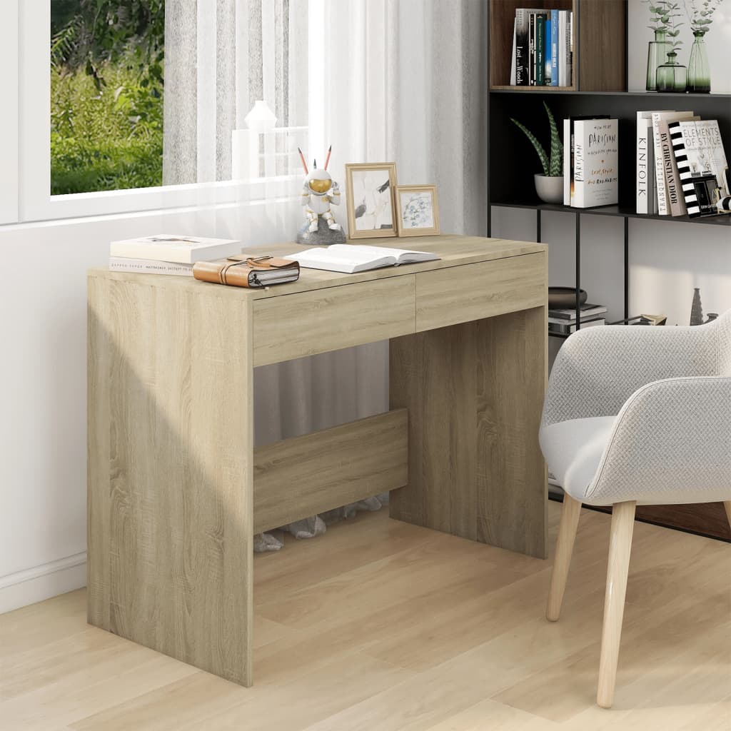 Työpöytä Sonoma-tammi 101x50x76,5 cm lastulevy - Sisustajankoti.fi