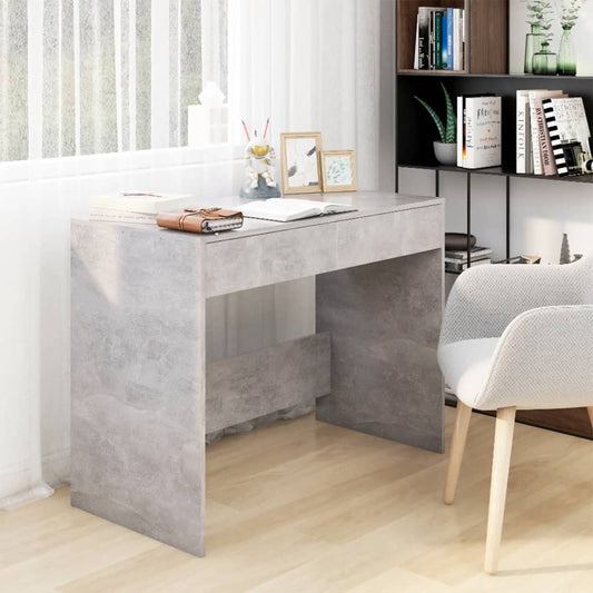 Työpöytä betoninharmaa 101x50x76,5 cm lastulevy - Sisustajankoti.fi