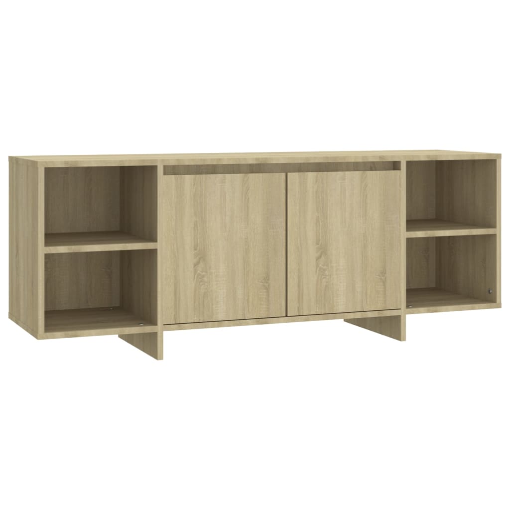 TV-taso Sonoma-tammi 130x35x50 cm lastulevy - Sisustajankoti.fi