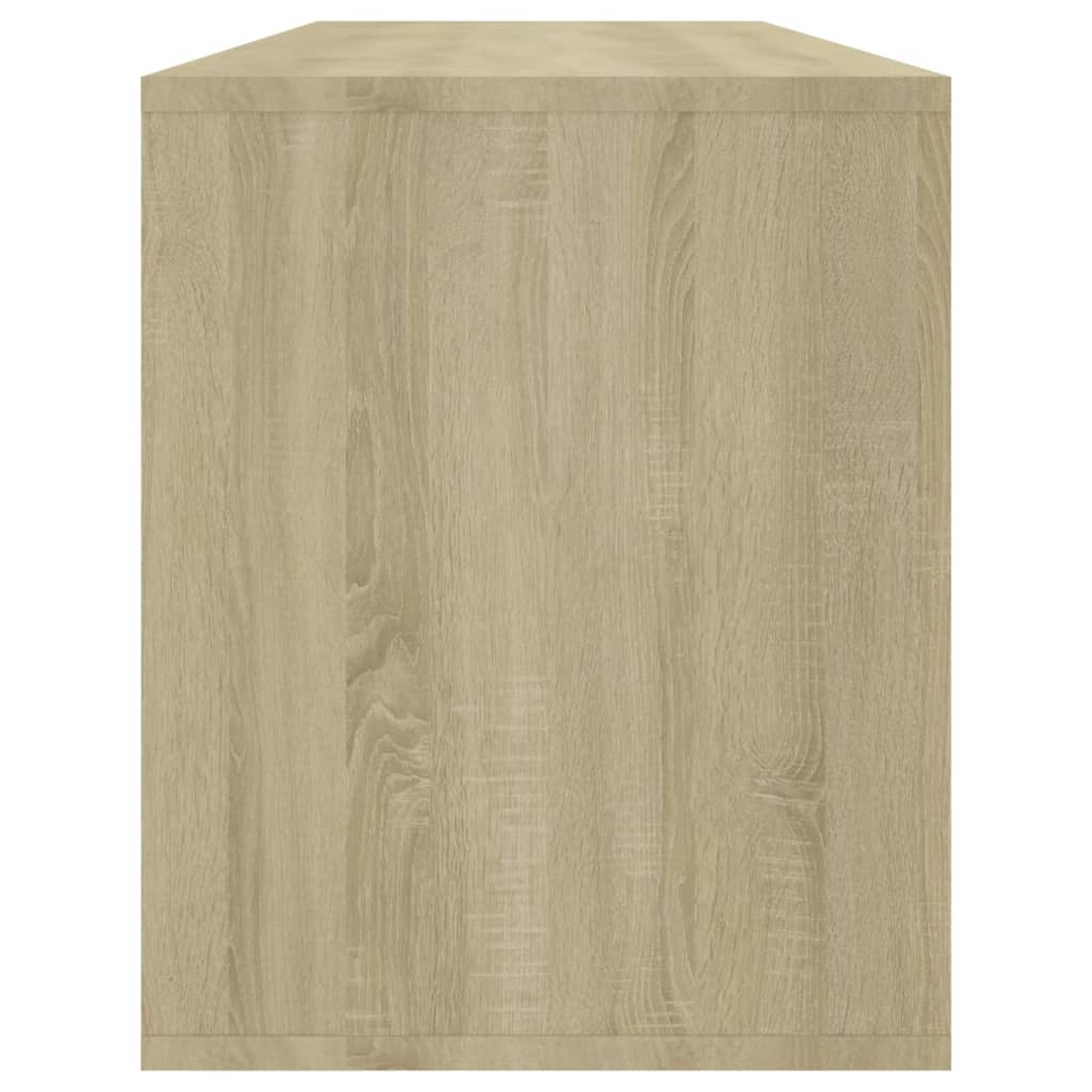 TV-taso Sonoma-tammi 130x35x50 cm lastulevy - Sisustajankoti.fi