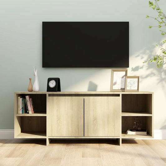 TV-taso Sonoma-tammi 130x35x50 cm lastulevy - Sisustajankoti.fi