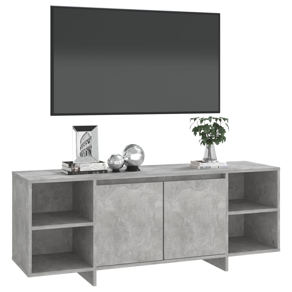 TV-taso betoninharmaa 130x35x50 cm lastulevy - Sisustajankoti.fi