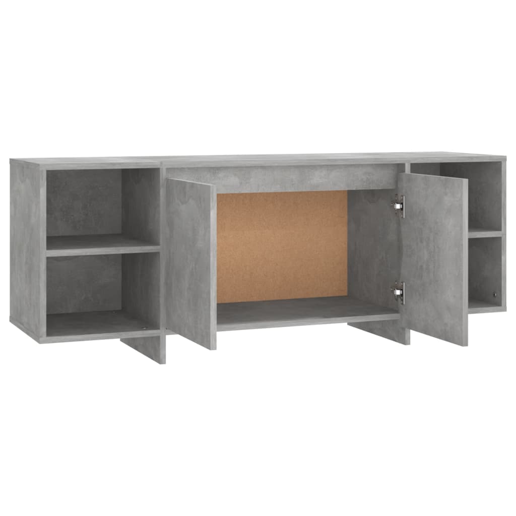 TV-taso betoninharmaa 130x35x50 cm lastulevy - Sisustajankoti.fi