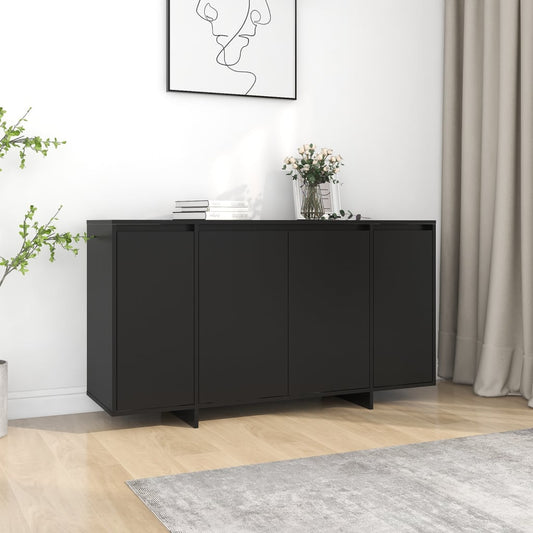 Senkki musta 135x41x75 cm lastulevy - Sisustajankoti.fi