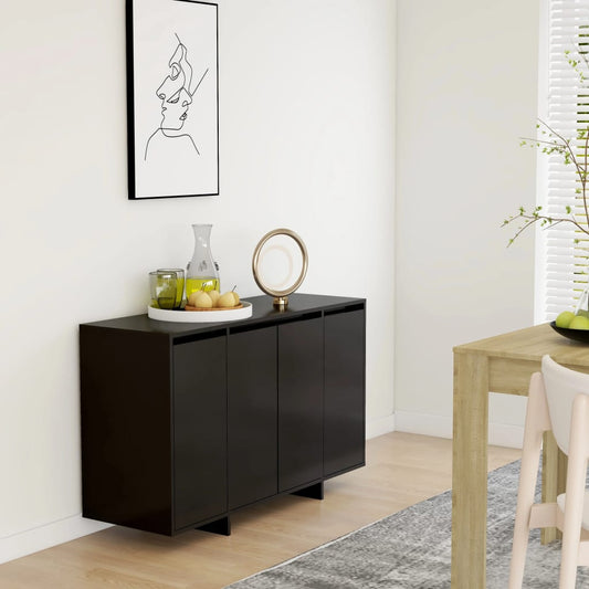 Senkki musta 120x41x75cm lastulevy - Sisustajankoti.fi
